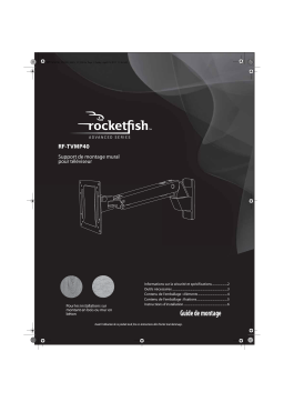 RocketFish RF-TVMP40 Interactive Full-Motion TV Wall Mount for Most 30" Manuel utilisateur