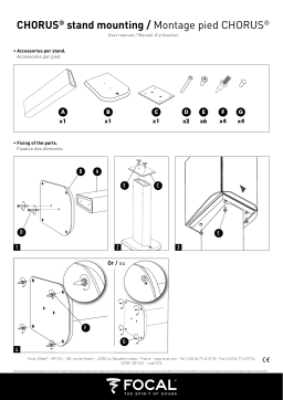 Focal Chorus S 700 Manuel utilisateur
