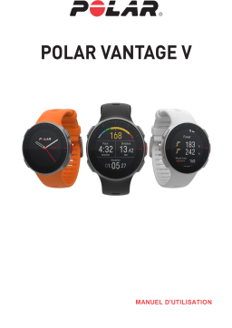 Polar Vantage V Manuel utilisateur