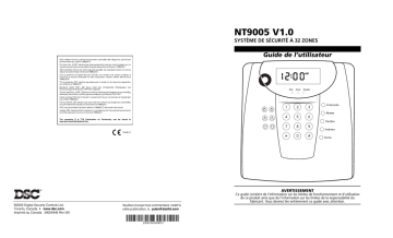 NT9005 V1.0 | DSC NT9005 Manuel utilisateur | Fixfr