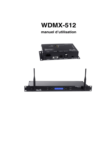 Martin Wireless DMX 512 Pro Diversity Manuel utilisateur | Fixfr