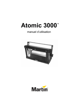 Martin Atomic 3000 DMX Manuel utilisateur