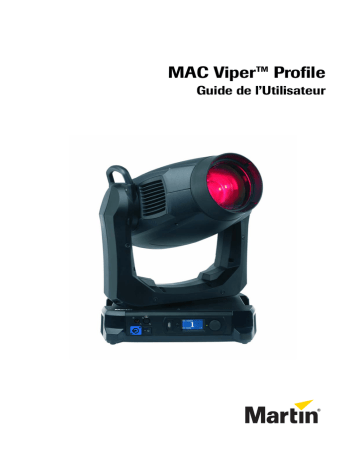 Martin MAC Viper Profile Manuel utilisateur | Fixfr