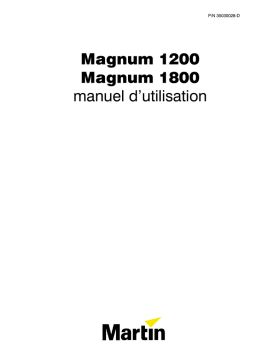 Martin Magnum 1200 Manuel utilisateur