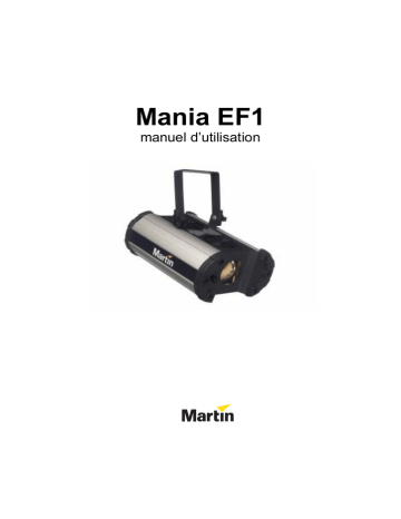 Martin Mania EF1 Manuel utilisateur | Fixfr