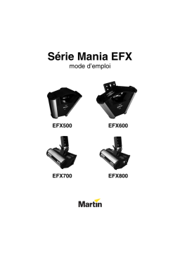 Martin Mania EFX500 Manuel utilisateur