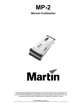 Martin MP 2 Uploader Manuel utilisateur