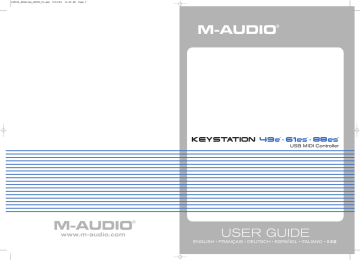 49es | M-Audio Keystation 61es Manuel utilisateur | Fixfr