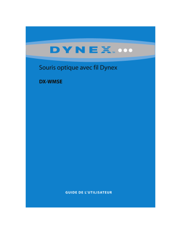 Dynex DX-WMSE Optical Mouse Manuel utilisateur | Fixfr