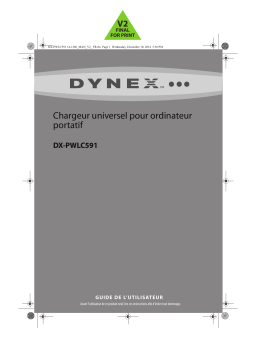 Dynex DX-PWLC591 Universal Laptop Charger Manuel utilisateur