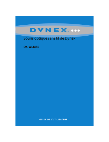 Dynex DX-WLMSE Wireless Optical Mouse Manuel utilisateur | Fixfr