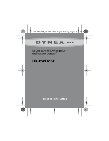 Dynex DX-PWLMSE Wireless Optical Laptop Mouse Manuel utilisateur | Fixfr