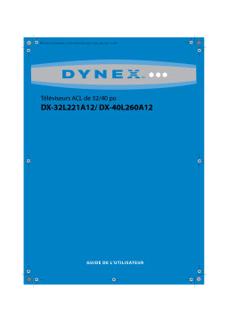 Dynex DX-32L221A12 32" Class Manuel utilisateur