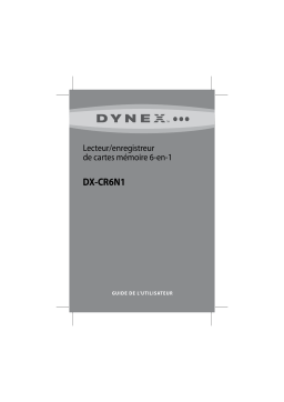 Dynex DX-CR6N1 6-in-1 USB 2.0 Memory Card Reader Manuel utilisateur