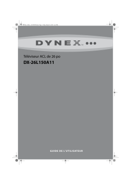 Dynex DX-26L150A11 26" Class LCD HDTV Manuel utilisateur