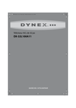 Dynex DX-32L100A11 32" Class LCD HDTV Manuel utilisateur