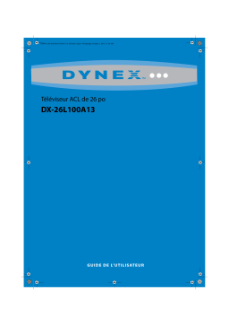 Dynex DX-26L100A13 26" Class (26" Diag.) Manuel utilisateur