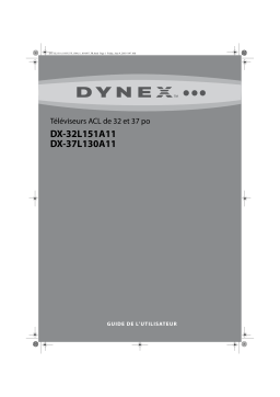 Dynex DX-37L130A11 37" Class LCD HDTV Manuel utilisateur
