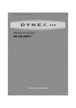 Dynex DX-32E150A11 32" Class/ LED HDTV Manuel utilisateur