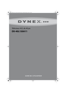Dynex DX-40L150A11 40" Class LCD HDTV Manuel utilisateur