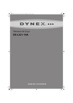 Dynex DX-L321-10A 32" Class LCD HDTV Manuel utilisateur