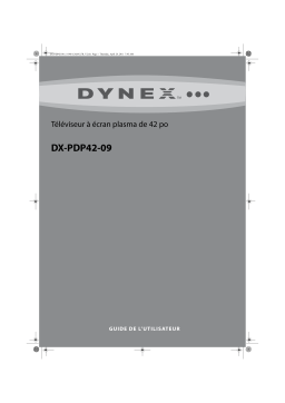 Dynex DX-PDP42-09 42" Class Plasma HDTV Manuel utilisateur