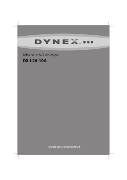 Dynex DX-L26-10A 26" Class LCD HDTV Manuel utilisateur