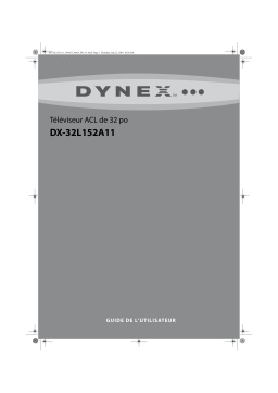 Dynex DX-32L152A11 32" Class LCD HDTV Manuel utilisateur