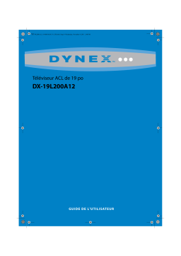 Dynex DX-19L200A12 19" Class LCD HDTV Manuel utilisateur