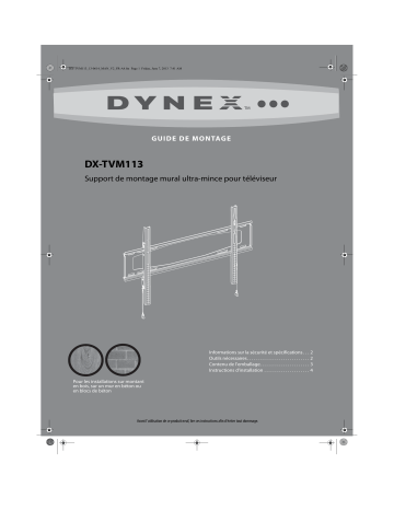 Dynex DX-TVM113 TV Wall Mount for Most 40