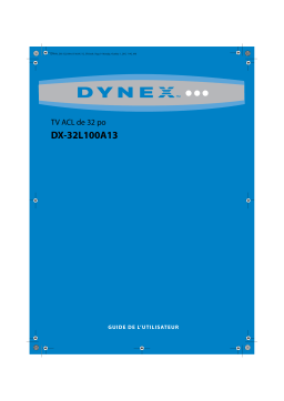 Dynex DX-32L100A13 32" Class (31-1/2" Diag.) Manuel utilisateur