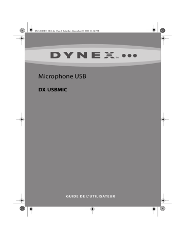 Dynex DX-USBMIC USB Microphone Manuel utilisateur | Fixfr