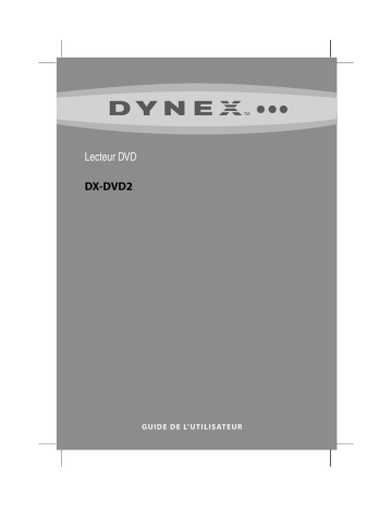 Dynex DX-DVD2 Progressive-Scan DVD Player Manuel utilisateur | Fixfr