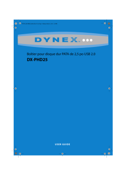 Dynex DX-PHD25 2.5" Hard Drive Enclosure Manuel utilisateur