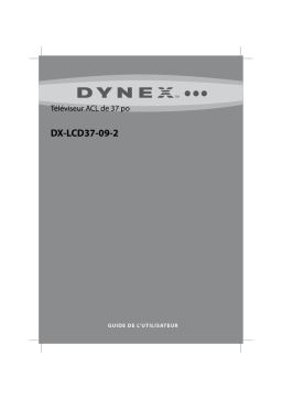 Dynex DX-LCD37-09-02 37" Flat-Panel LCD HDTV Manuel utilisateur