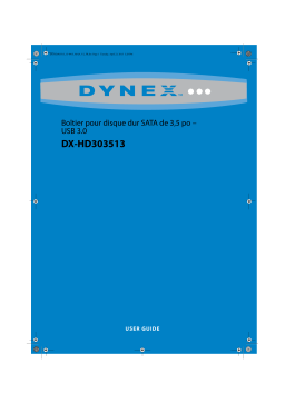 Dynex DX-HD303513 3.5" Serial ATA Hard Drive Enclosure Manuel utilisateur