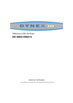 Dynex DX-40D510NA15 40" Class (39-1/2" Diag.) Manuel utilisateur