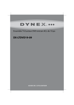 Dynex DX-LTDVD19 19" Class LCD HDTV DVD Combo Manuel utilisateur