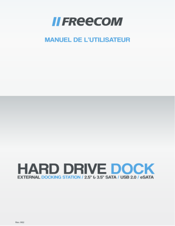 Freecom Hard Drive Dock Manuel utilisateur | Fixfr