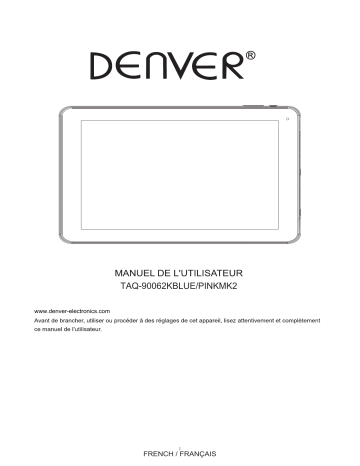 Denver TAQ-90062KBLUEPINKMK2 9” Android 6.0 tablet Manuel utilisateur | Fixfr
