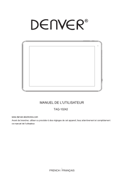 Denver TAQ-10242MK2 10.1" Quad Core Android tablet Manuel utilisateur
