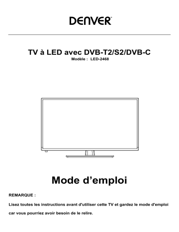 Denver LED-2268 21.5” FULL HD LED TV Manuel utilisateur | Fixfr