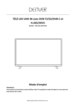 Denver LED-4072T2CS 40” UHD 4K LED TV Manuel utilisateur