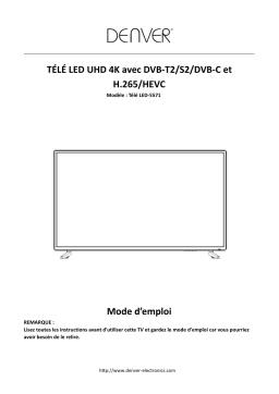 Denver LED-5571 55” UHD 4K LED TV Manuel utilisateur