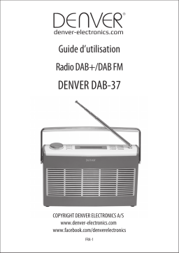 Denver DAB-37BLUE DAB  & FM radio Manuel utilisateur