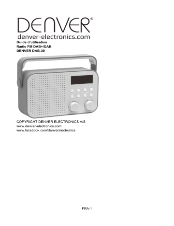 Denver DAB-39GREY DAB /FM radio Manuel utilisateur | Fixfr