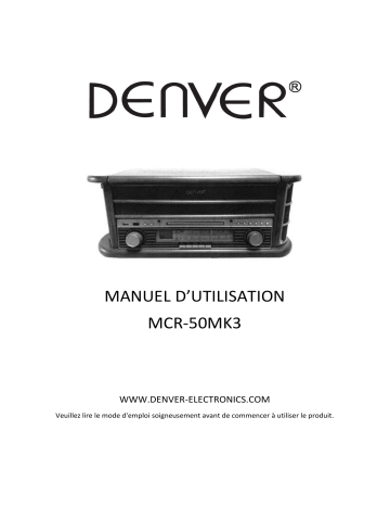 Denver MCR-50MK3 Retro music system Manuel utilisateur | Fixfr