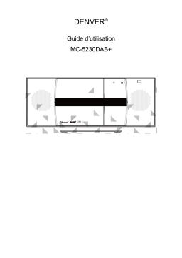 Denver MC-5230DAB  DAB  /FM wall mountable music system Manuel utilisateur