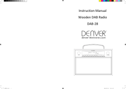 Denver DAB-28 Clockradio - wake to alarm or radio Manuel utilisateur