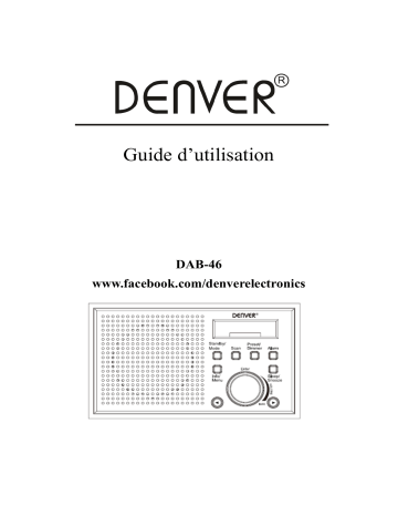 Denver DAB-46WHITE DAB  radio Manuel utilisateur | Fixfr